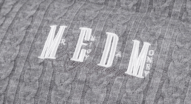 MEDM Cable Knit Down Jacket | Face 3 Face