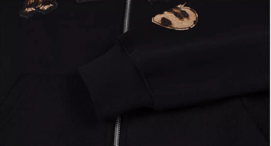 MEDM Leopard Faux Fur Layered Zip Up Hoodie | Face 3 Face