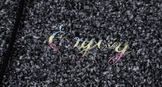 MEDM Gradient Embroidery Sherpa Fleece Hoodie | Face 3 Face