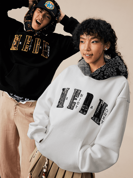 MEDM Patterned Sherpa Hood Patchwork Hoodie | Face 3 Face