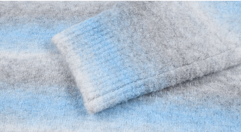 MEDM Logo Patch Rainbow Gradient Knit Sweater | Face 3 Face