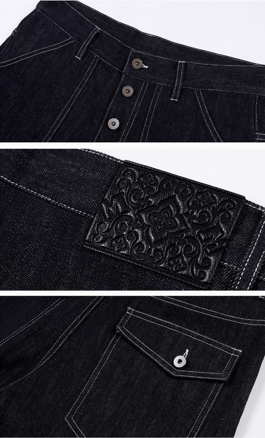 MEDM Denim Baggy Baker Pants | Face 3 Face