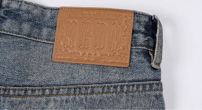 MEDM Stitch Embroidered Washed Jeans | Face 3 Face