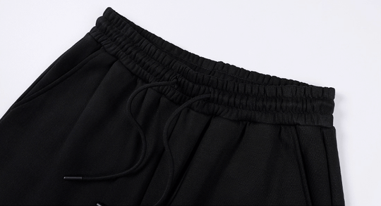 MEDM Leather Cross Star Patchwork Sweatpants | Face 3 Face