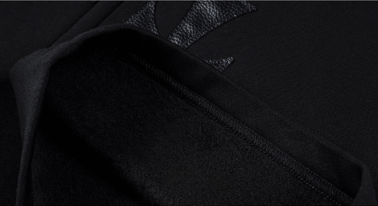 MEDM Leather Cross Star Patchwork Sweatpants | Face 3 Face