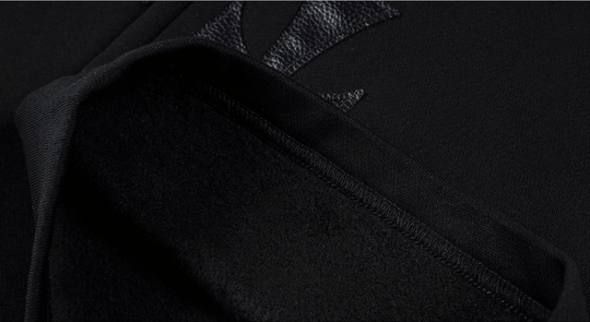 MEDM Leather Cross Star Patchwork Sweatpants | Face 3 Face