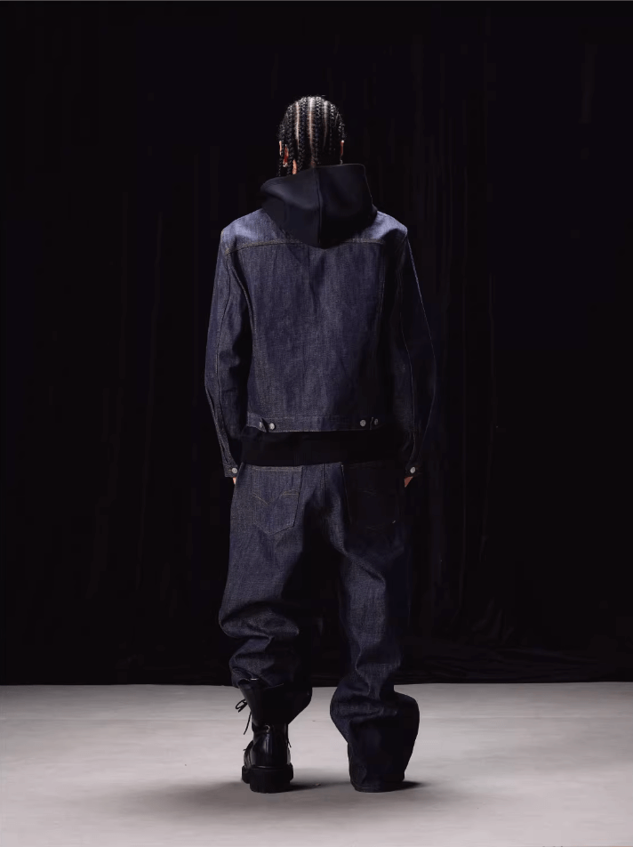 Labt Cowboy Wave Button Denim Jacket | Face 3 Face