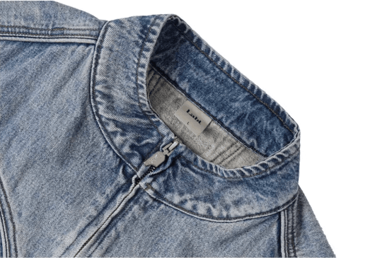 Labt Washed Denim Western Short Vest | Face 3 Face