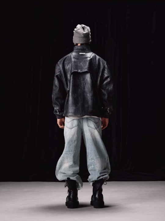 Labt PU Leather Structured Racing Jacket | Face 3 Face