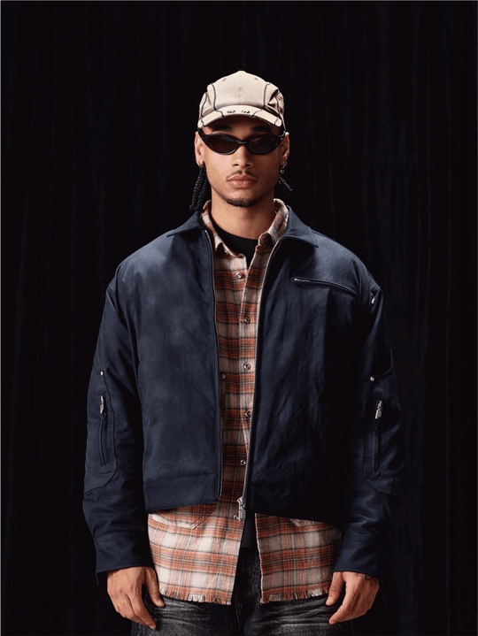 Labt Printed Vintage Effect Quilted Work Jacket | Face 3 Face