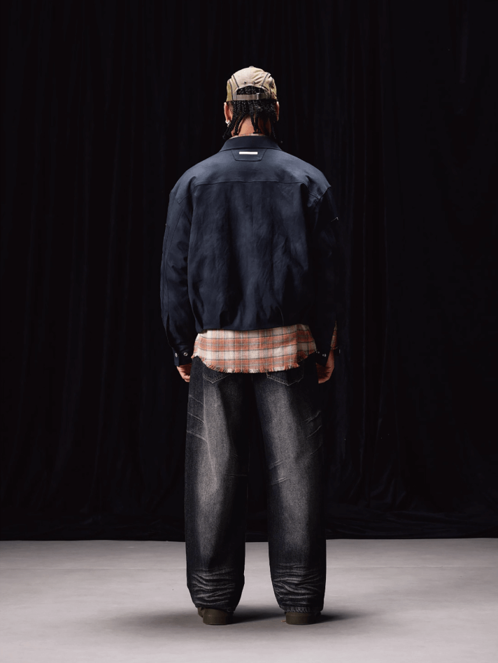 Labt Printed Vintage Effect Quilted Work Jacket | Face 3 Face