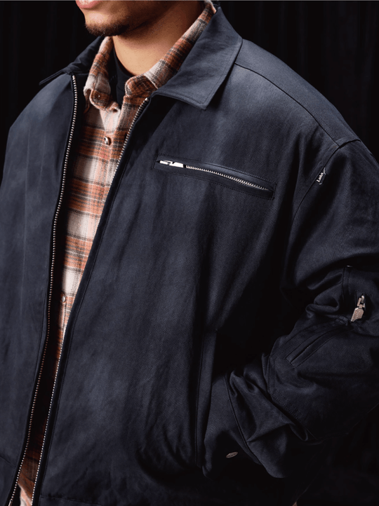 Labt Printed Vintage Effect Quilted Work Jacket | Face 3 Face