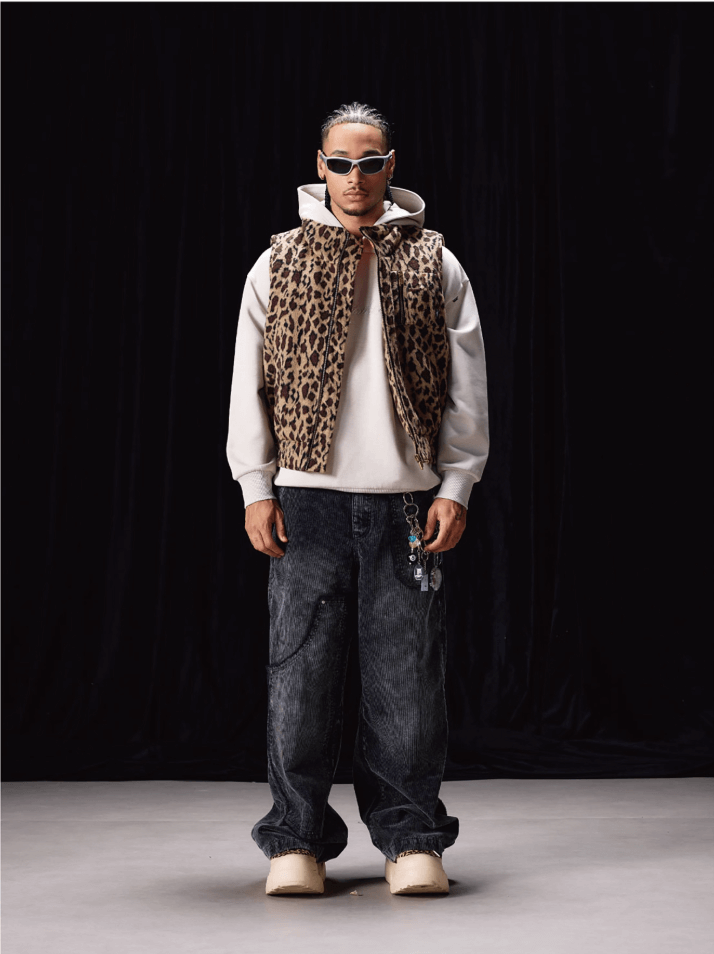 Labt Leopard Print Air Force Vest | Face 3 Face