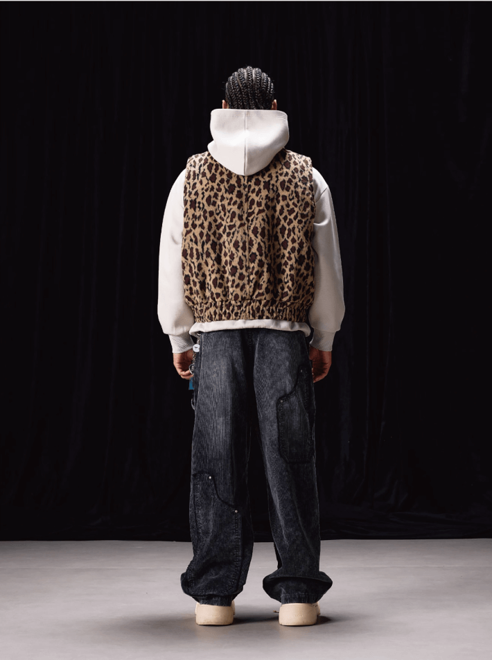 Labt Leopard Print Air Force Vest | Face 3 Face