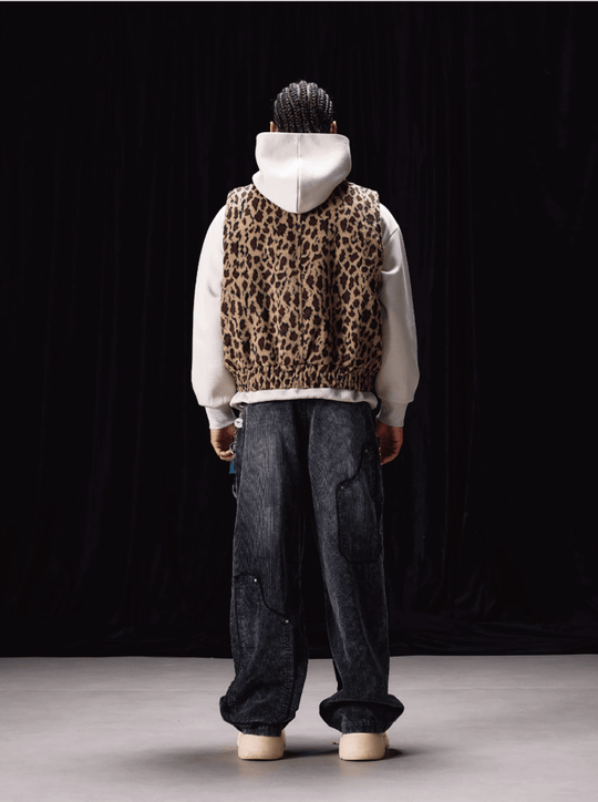 Labt Leopard Print Air Force Vest | Face 3 Face