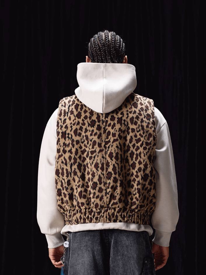 Labt Leopard Print Air Force Vest | Face 3 Face