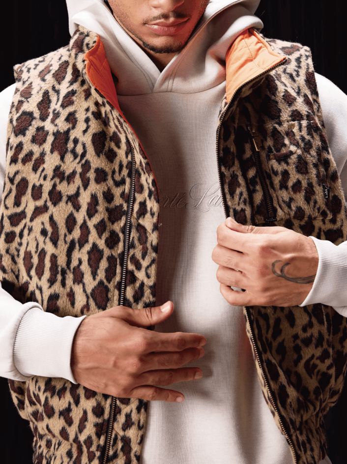 Labt Leopard Print Air Force Vest | Face 3 Face