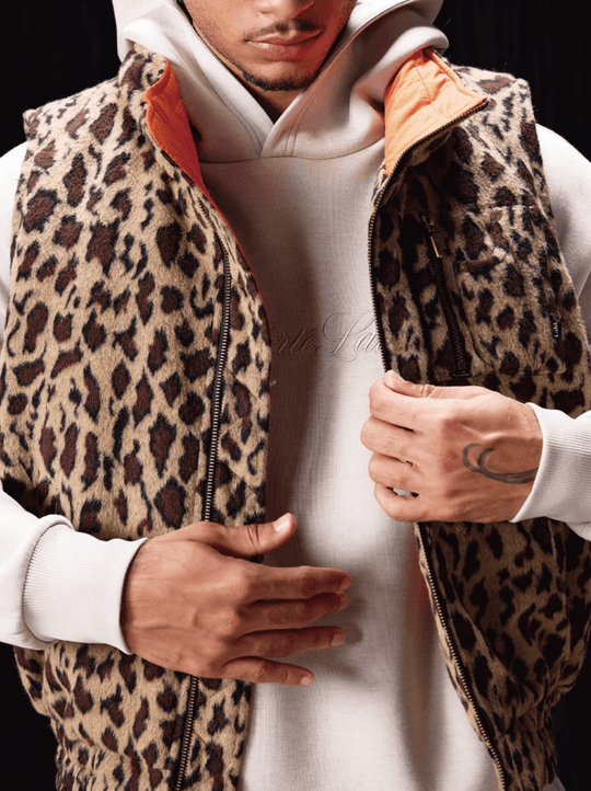 Labt Leopard Print Air Force Vest | Face 3 Face