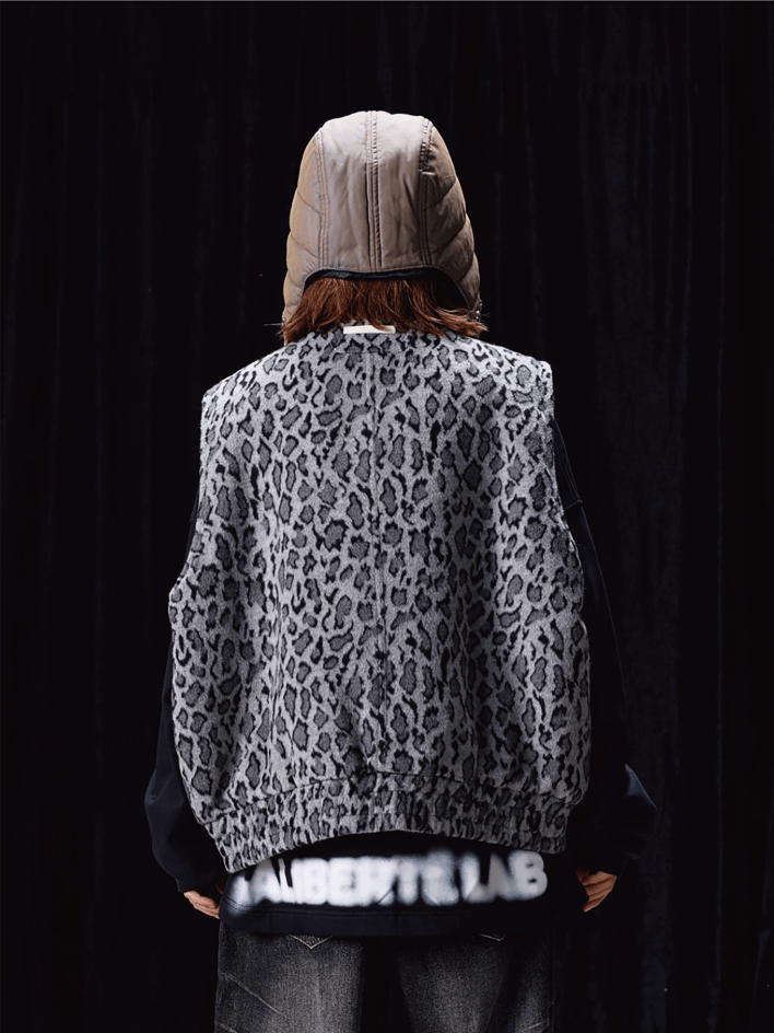 Labt Leopard Print Air Force Vest | Face 3 Face