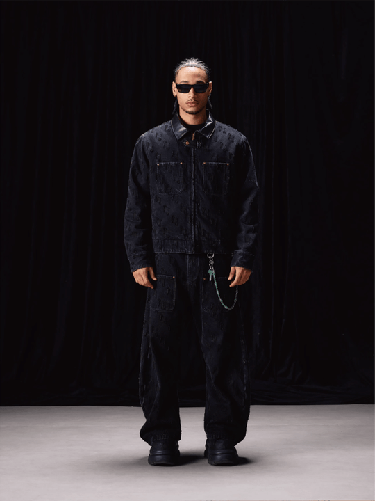 Labt Customized Jacquard Washed Denim Work Jacket | Face 3 Face