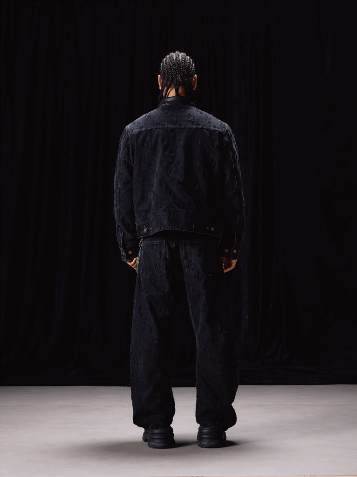 Labt Customized Jacquard Washed Denim Work Jacket | Face 3 Face