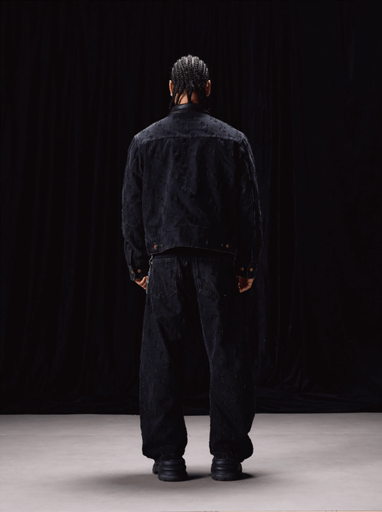 Labt Customized Jacquard Washed Denim Work Jacket | Face 3 Face