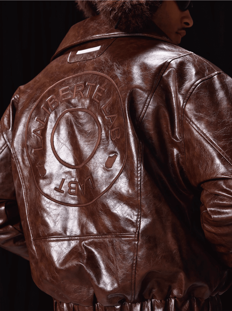 Labt Oil Waxed PU Leather Jacket | Face 3 Face