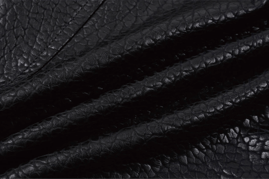 Labt Elephant Grain PU Leather Embroidered Patch Jacket | Face 3 Face