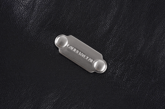 Labt Light Textured PU Leather Down Jacket | Face 3 Face