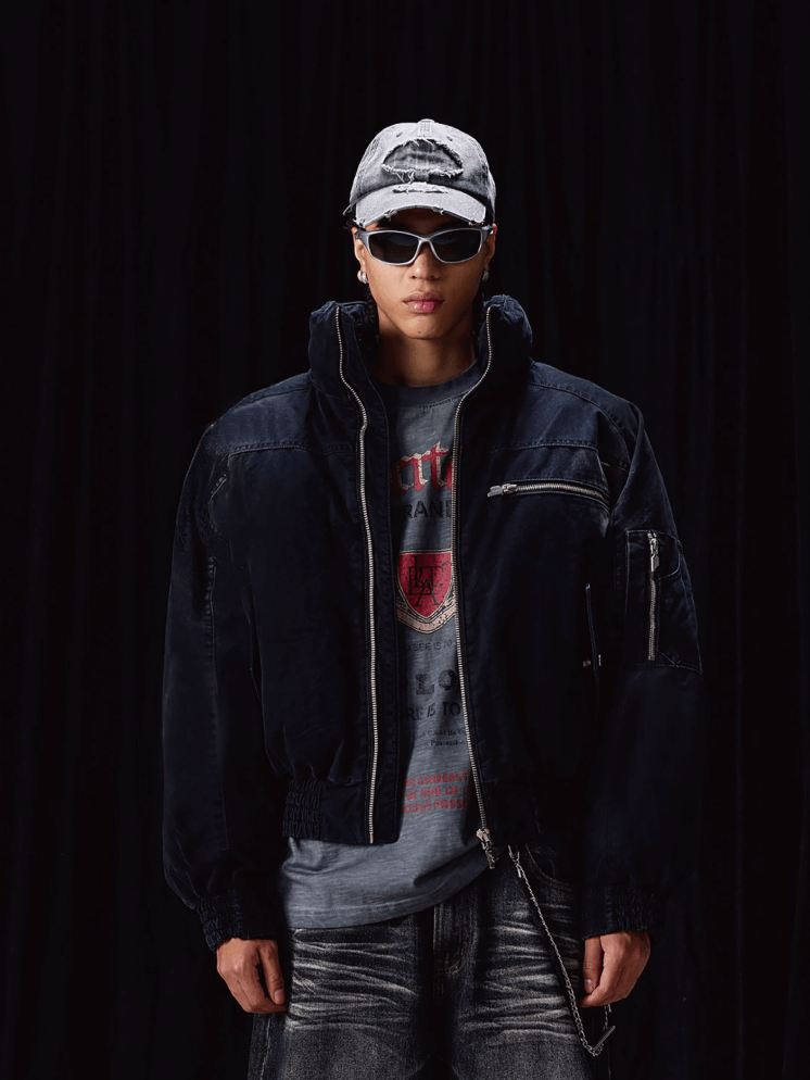 Labt Washed Structured Denim Jacket | Face 3 Face