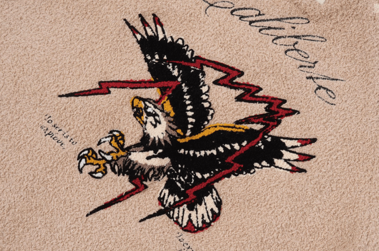 Labt Eagle Embroidered Sherpa Zip Up Jacket | Face 3 Face