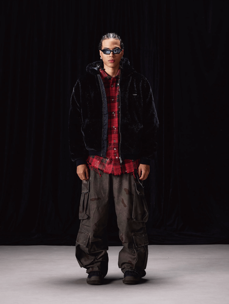 Labt Faux Fur Hood Jacket | Face 3 Face