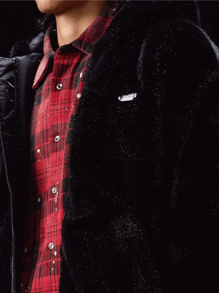 Labt Faux Fur Hood Jacket | Face 3 Face