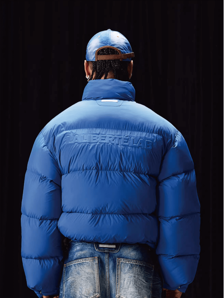 Labt 3D Logo Embossed Down Jacket | Face 3 Face
