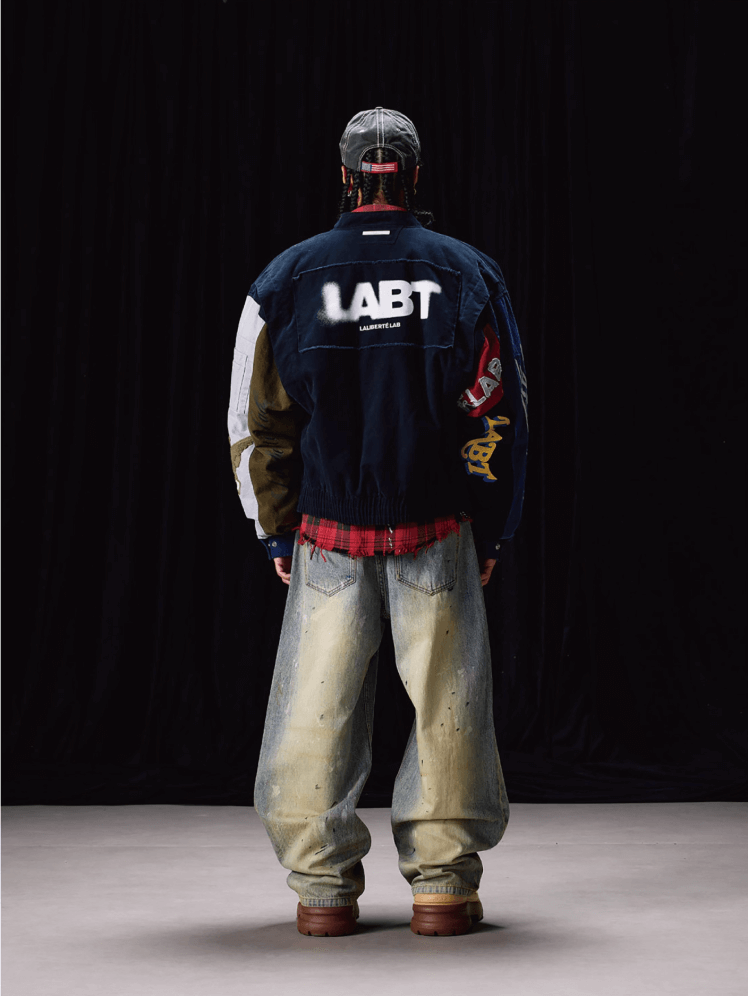 Labt Colorblock Patchwork Bomber Jacket | Face 3 Face