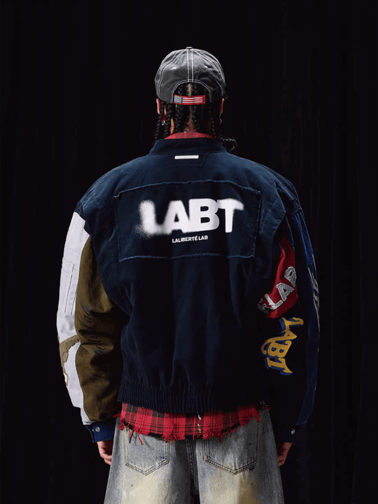 Labt Colorblock Patchwork Bomber Jacket | Face 3 Face