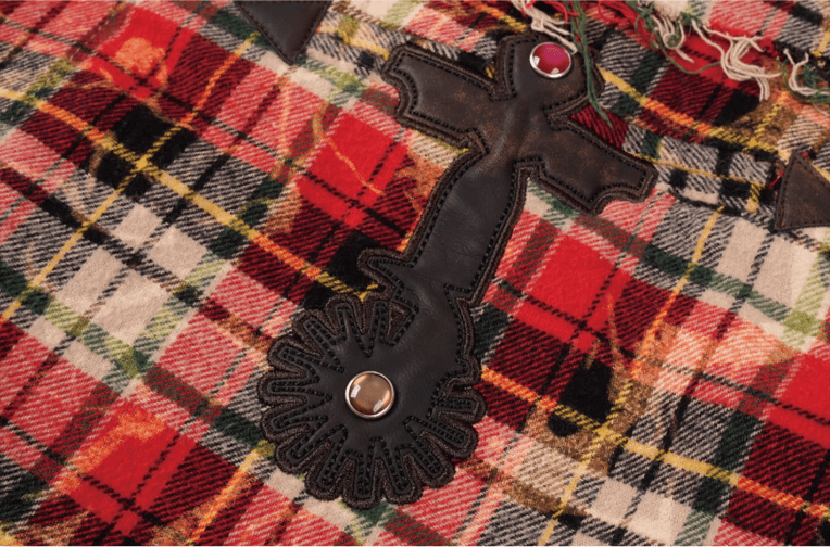 Labt Western Plaid Frayed Flannel Long Sleeve Shirt | Face 3 Face