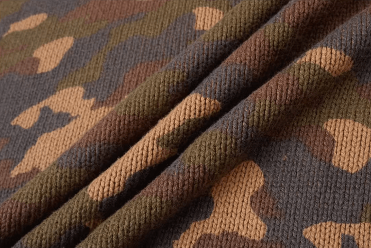 Labt Camouflage Distressed Knit Sweater | Face 3 Face