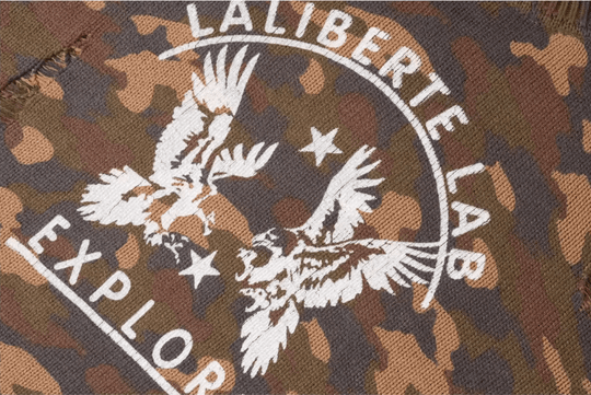 Labt Camouflage Distressed Knit Sweater | Face 3 Face