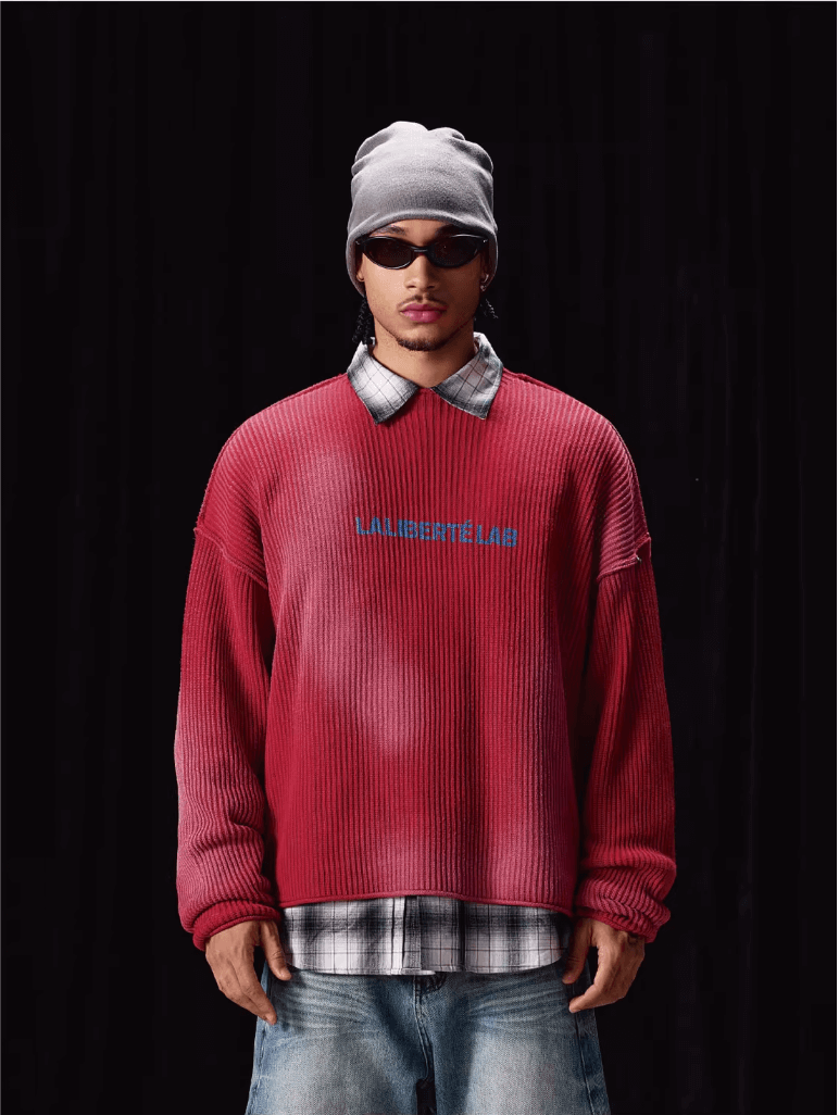 Labt Washed Vintage Knit Sweater | Face 3 Face