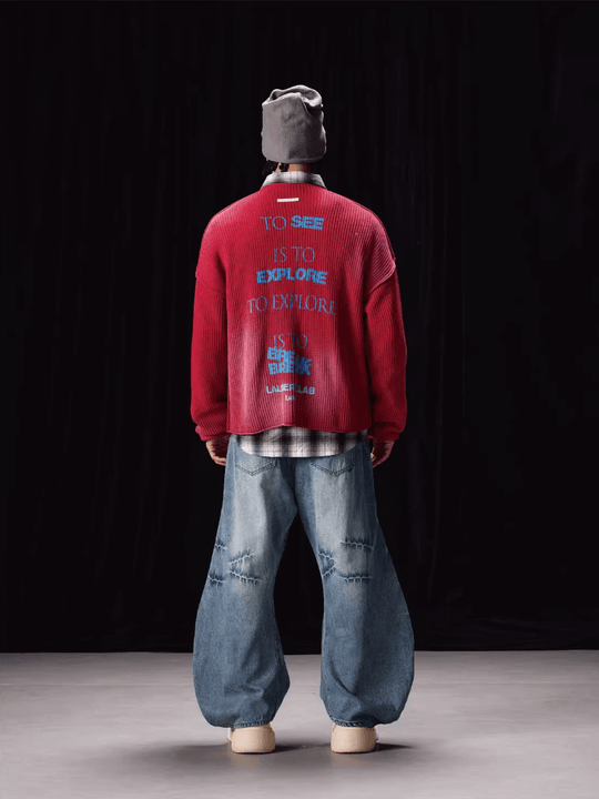 Labt Washed Vintage Knit Sweater | Face 3 Face