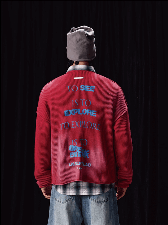 Labt Washed Vintage Knit Sweater | Face 3 Face