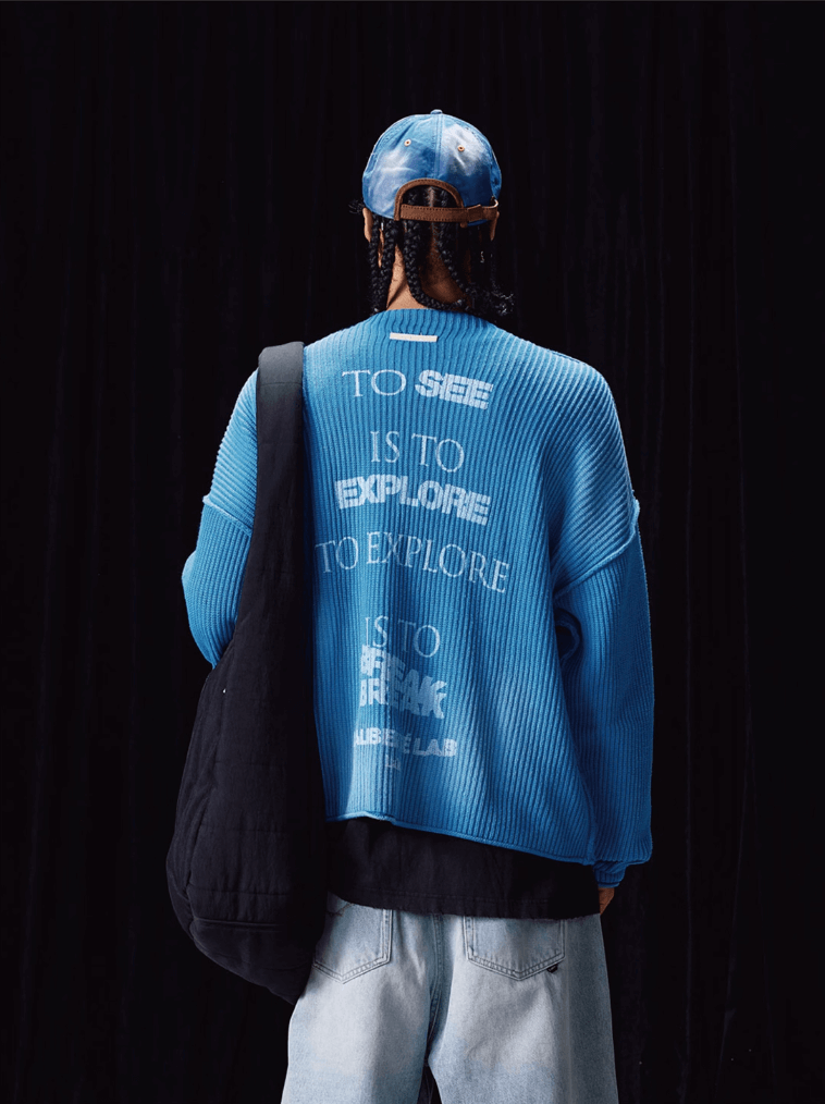 Labt Washed Vintage Knit Sweater | Face 3 Face