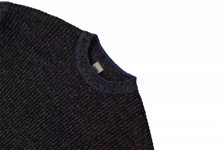 Labt Blue Stitch Work Knit Sweater | Face 3 Face