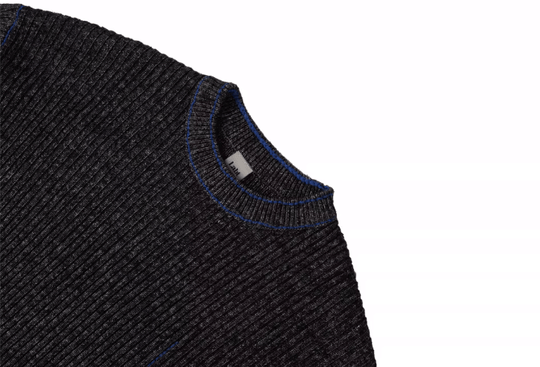 Labt Blue Stitch Work Knit Sweater | Face 3 Face