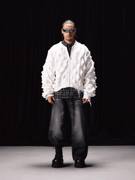 Labt Wave Distressed Knit Cardigan | Face 3 Face