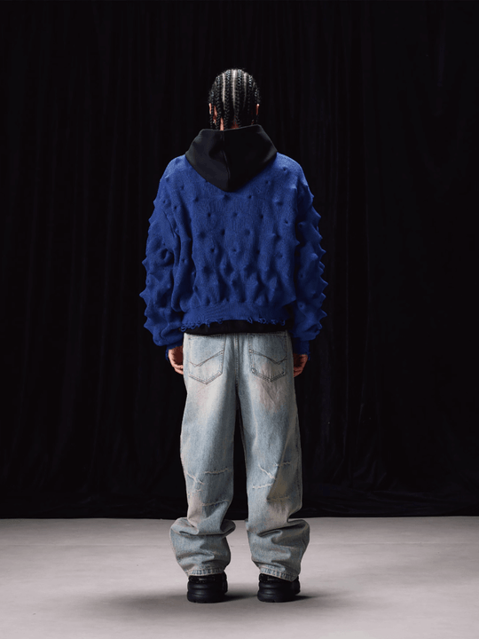 Labt Wave Distressed Knit Cardigan | Face 3 Face