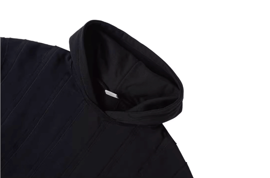 Labt Striped Patchwork Hoodie | Face 3 Face