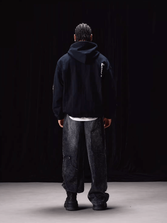 Labt Striped Patchwork Hoodie | Face 3 Face