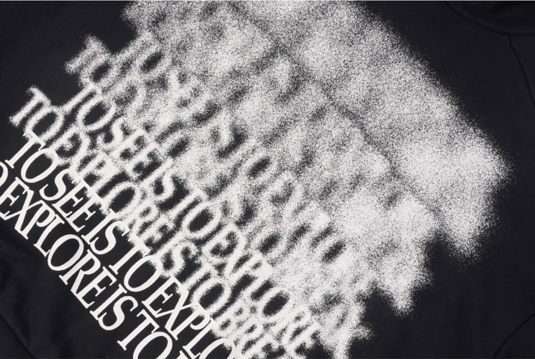 Labt Blur Structure Print Hoodie | Face 3 Face